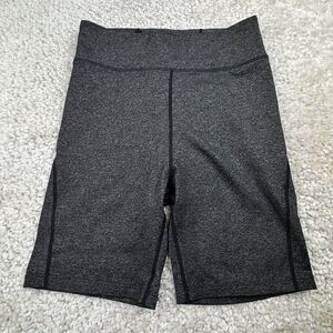 Beardedgoat High Rise Bike Shorts Heathered Black Gray